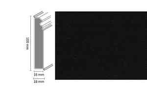 Плинтус Плинтус Dollken Cubu Flex life Hamburg Style 100 1144 - black фото  | FLOORDEALER